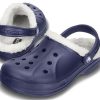 Klapki unisex Crocs Classic Clog Crocs Stay Warm odporne na zużycie, granatowe, 16244-49U