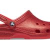 Klasyczne brokatowe chodaki Crocs „Płomień” 205942-8C1