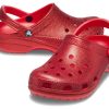 Klasyczne brokatowe chodaki Crocs „Płomień” 205942-8C1