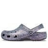 Klasyczne brokatowe chodaki Crocs „Silver Multi” 205942-0C4