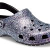 Klasyczne brokatowe chodaki Crocs „Silver Multi” 205942-0C4