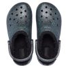 Klasyczne, błyszczące, czarne chodaki Crocs (WMNS) z podszewką „Starry Skies” 205842-9BD