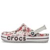 Klasyczne chodaki Crocs Bayaband Printed w kolorze biało-brązowo-czerwonym 205840-1CD
