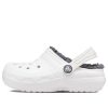 Klasyczne chodaki Crocs (GS) z podszewką „Biało-szare” 207009-10M