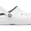 Klasyczne chodaki Crocs (GS) z podszewką „Biało-szare” 207009-10M