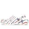 Klasyczne chodaki Crocs Stars and Stripe „Biały Multi” 208877-94S