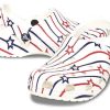 Klasyczne chodaki Crocs Stars and Stripe „Biały Multi” 208877-94S