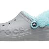 Klasyczne chodaki Crocs Stay Warm z podszewką z polaru, unisex, szaro-niebieskie 206633-0IG