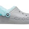Klasyczne chodaki Crocs Stay Warm z podszewką z polaru, unisex, szaro-niebieskie 206633-0IG