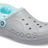 Klasyczne chodaki Crocs Stay Warm z podszewką z polaru, unisex, szaro-niebieskie 206633-0IG
