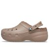 Klasyczne chodaki Crocs (WMNS) z podszewką na platformie „Mushroom” 207938-195