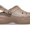 Klasyczne chodaki Crocs (WMNS) z podszewką na platformie „Mushroom” 207938-195
