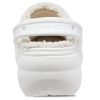 Klasyczne chodaki Crocs (WMNS) z podszewką na platformie w kolorze białym 207938-100