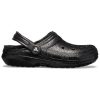 Klasyczne chodaki Crocs z brokatową podszewką w kolorze czarnym 205842001