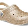 Klasyczne chodaki Crocs z brokatową podszewką „Złoto-białe” 205842-93S