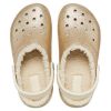 Klasyczne chodaki Crocs z brokatową podszewką „Złoto-białe” 205842-93S