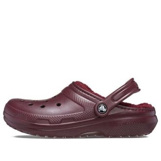Klasyczne chodaki Crocs z podszewką „Dark Cherry” 203591-6WD