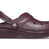 Klasyczne chodaki Crocs z podszewką „Dark Cherry” 203591-6WD