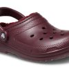 Klasyczne chodaki Crocs z podszewką „Dark Cherry” 203591-6WD