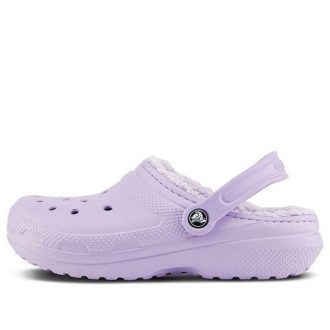Klasyczne chodaki Crocs z podszewką „Lavender” 203591-50P