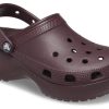 Klasyczne chodaki na platformie Crocs (WMNS) „Dark Cherry” 206750-6WD