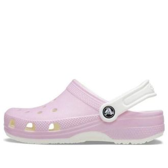 Klasyczne chodaki terenowe Crocs (GS) „Różowo-białe” 209158-6S0