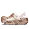 Klasyczne chodaki z brokatem Crocs (GS) w kolorze złotym i różowym 207462-2UB