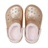 Klasyczne chodaki z brokatem Crocs (GS) w kolorze złotym i różowym 207462-2UB