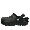 Klasyczne chodaki z podszewką Crocs (GS) dla dzieci w kolorze czarnym 207010-060