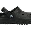 Klasyczne chodaki z podszewką Crocs (GS) dla dzieci w kolorze czarnym 207010-060