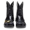 Klasyczne kowbojskie buty Crocs „Czarne” 208695-001