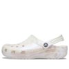 Klasyczne marmurkowe chodaki Crocs „Biało-różowe” 207363-6PS