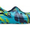Klasyczne marmurkowe chodaki Crocs (GS) z podszewką „Blue Tie Dye” 207238-4HQ