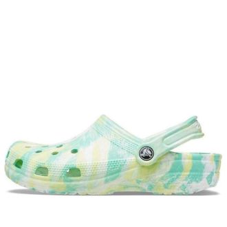 Klasyczne marmurkowe chodaki Crocs „Zielony Żółty” 206867-3U5
