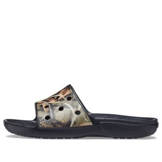 Klasyczne, stylowe klapki sportowe Crocs Unisex, czarno-brązowe 206521-001