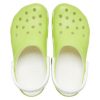 Klasyczne świecące w ciemności chodaki Crocs „Lime Green White” 209101-3UH