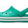 Lekkie, odporne na zużycie sandały unisex Crocs Crocband w kolorze zielonym 11016-3TL