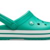 Lekkie, odporne na zużycie sandały unisex Crocs Crocband w kolorze zielonym 11016-3TL
