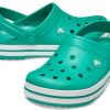 Lekkie, odporne na zużycie sandały unisex Crocs Crocband w kolorze zielonym 11016-3TL