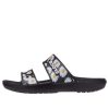 Lekkie, odporne na zużycie sportowe kapcie Crocs Daisy Unisex, czarno-białe, 207284-0ZI