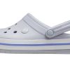 Lekkie, odporne na zużycie, unisexowe sandały Crocs Crocband w kolorze szarym 11016-1FH