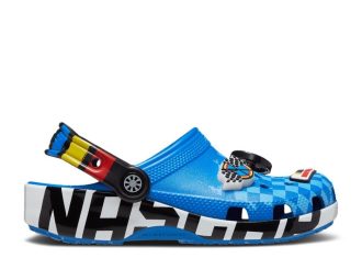 Nascar x Classic Clog Kids „Bright Cobalt”