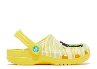 Ron English x Classic Clog Kids „Party Animals – Zebra Lemon”
