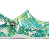 Sandały Crocs 4 Printing Outdoor na płaskim obcasie, plażowe, biało-zielone, „Biało-zielone” 206230-1C8