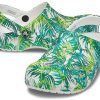 Sandały Crocs 4 Printing Outdoor na płaskim obcasie, plażowe, biało-zielone, „Biało-zielone” 206230-1C8