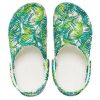 Sandały Crocs 4 Printing Outdoor na płaskim obcasie, plażowe, biało-zielone, „Biało-zielone” 206230-1C8
