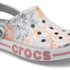 Sandały Crocs Bayaband Beach w kwiaty w kolorze jasnoszarym 206232-0GN