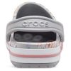 Sandały Crocs Bayaband Beach w kwiaty w kolorze jasnoszarym 206232-0GN