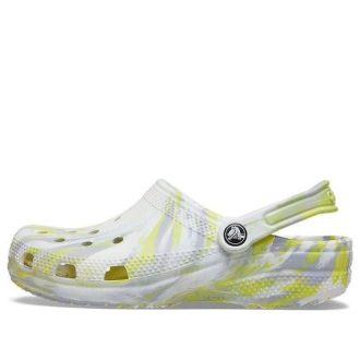 Sandały Crocs Classic Clog Marble Beach Sports Unisex White Gray „White Gray” 206867-1FJ