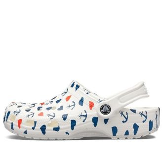 Sandały Crocs Classic Clog Printing w kolorze biało-niebieskim 206053-94S